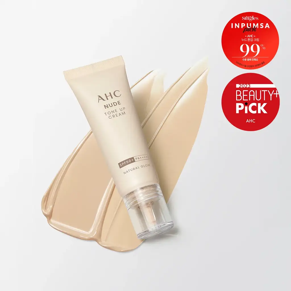 [파데프리/톤업] AHC 누드 톤업 크림 내추럴 글로우 40ml SPF50+ PA++++